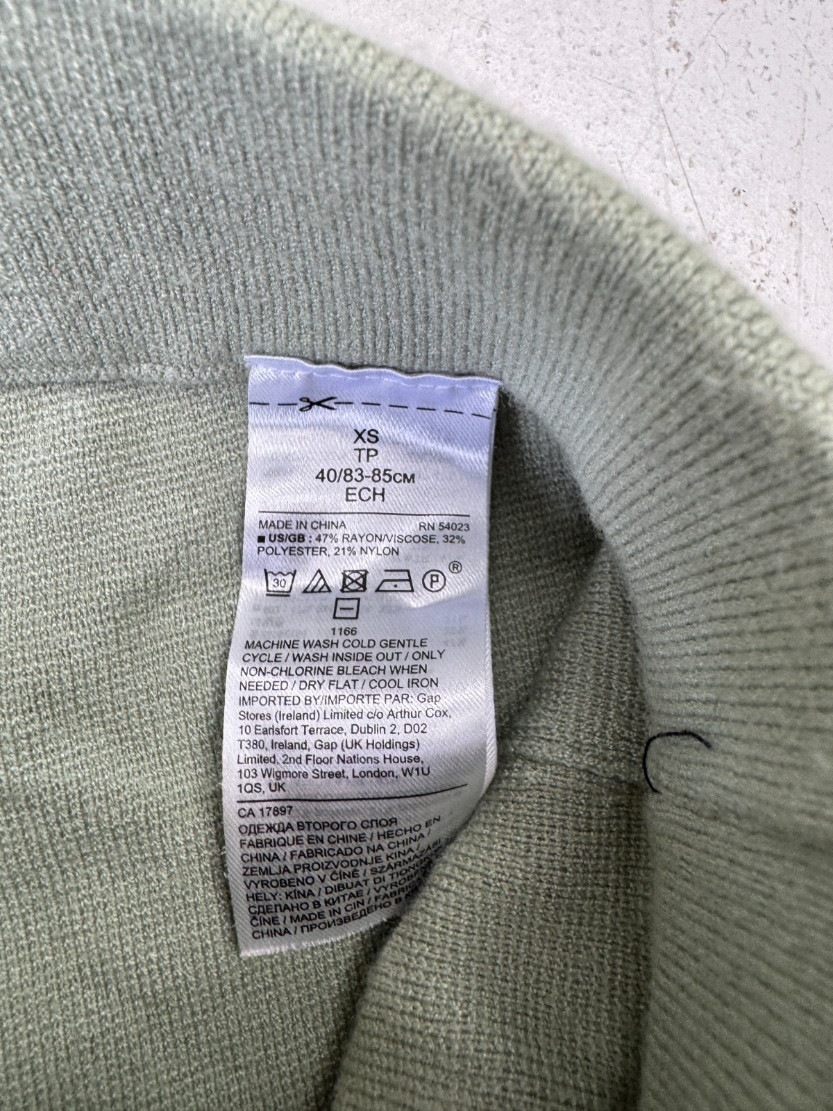 Banana Republic Solid Light Green Drawstring Knit… - image 4