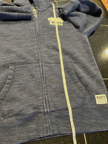 Roots Kids Hooded Full Zip Sweatshirt/blue Heather/SZ. XL (10-12 Years) - Picture 18 of 19