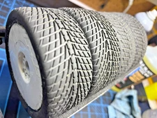 4x Pro-Line Road Rage M2 Medium 1/8 Buggy Tires White Disc Wheels 90%+ Tread 17m