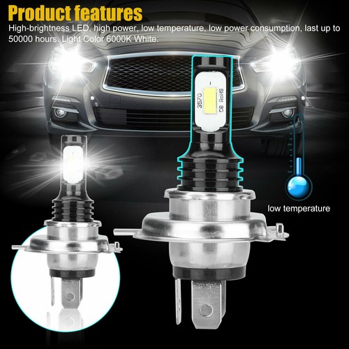 LED Bulbs CSP LED Headlight Kit H4 9003 HB2 High Quality IP68 Waterproof - Picture 5 of 12