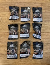 JURASSIC WORLD MINI ACTION DINO FIGURES BLIND BAG LOT OF 9