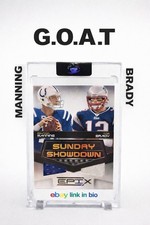 2010 Panini Epic Sunday Showdown Peyton Manning Tom Brady Game Worn 60/200 Great