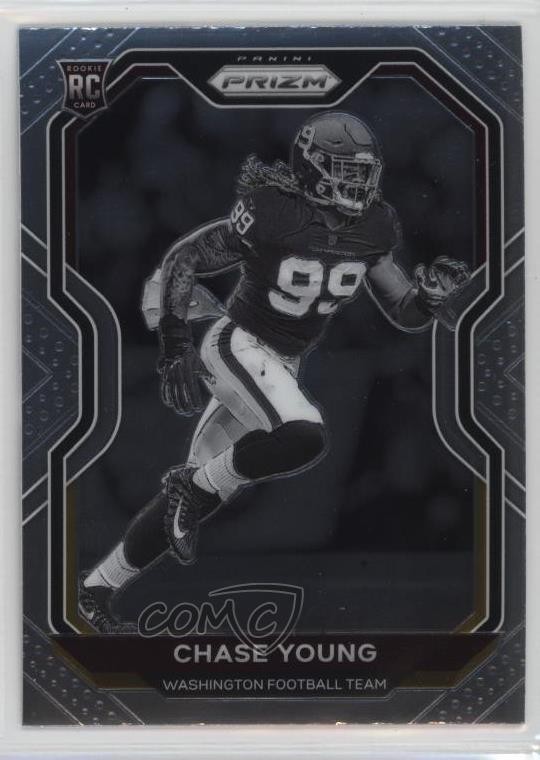 2020 Panini Prizm Rookie Variation Chase Young SP (Negative) #383 3tb