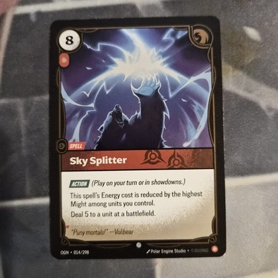 FOIL Riftbound Volibear Card Sky Splitter OGN 014/298 English League of Legends