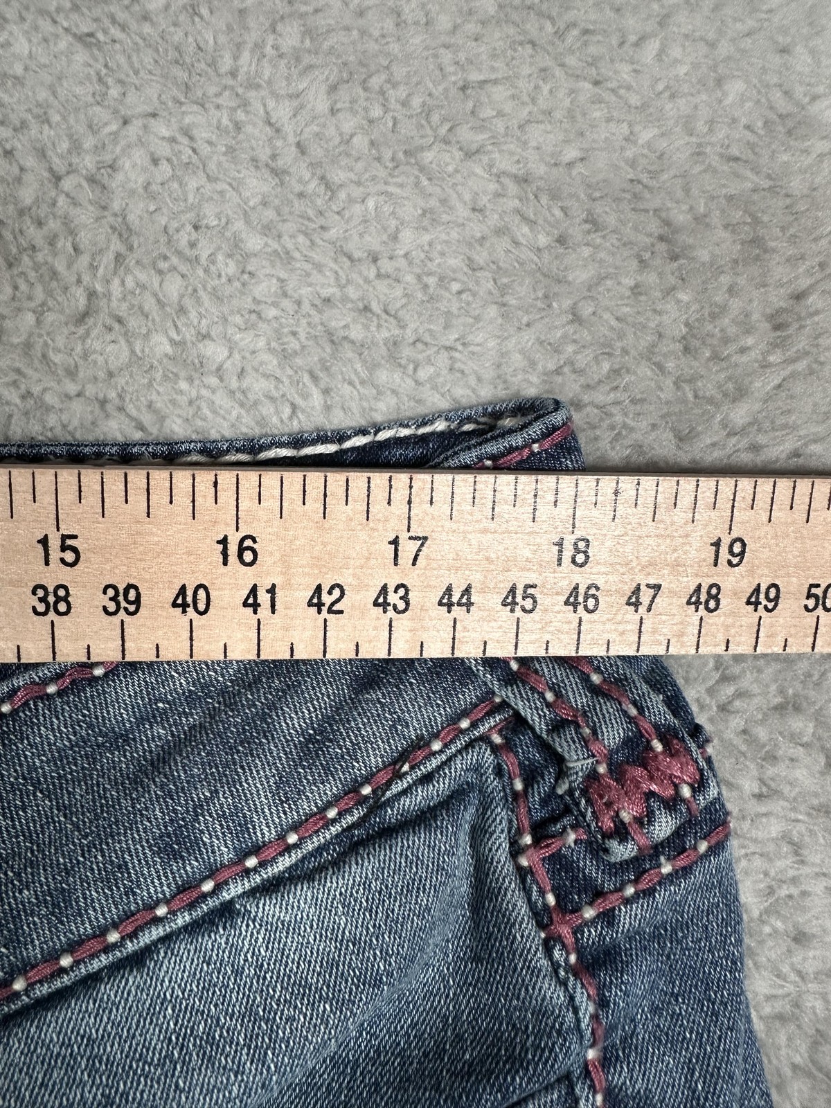 True Religion Jennie Curvy Jeans Womens 38 Blue Mid Rise Super Skinny Denim thumbnail 3