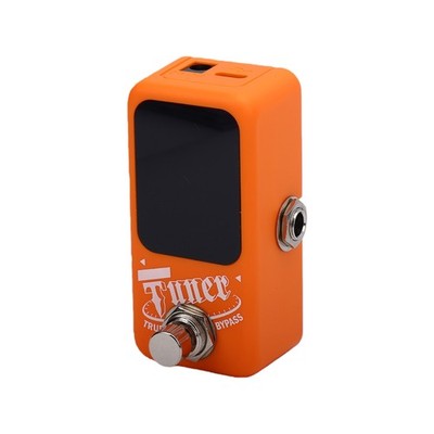 Guitar Effect Pedal Tuner True Bypass LED Display Compact Metal Design Dual LRJQ