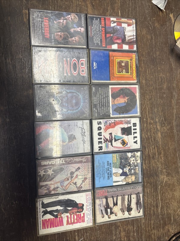Lot Of 12 Cassettes - Mostly Classic Rock Bon Jovi Journey
