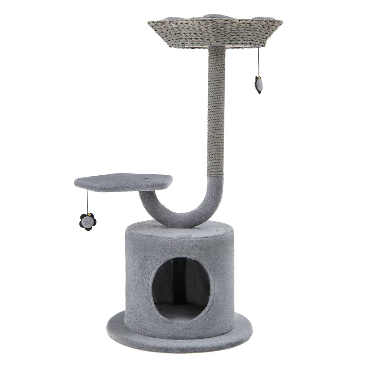 Arbre à chat anti-stress avec grand condo de couchage et sisal à griffer