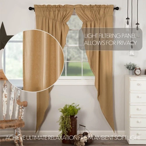 VHC Brands Simple Life Flax Curtains - Thumbnail 4