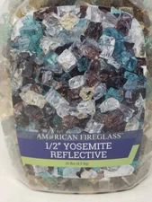 American Fireglass 1/2" Yosemite Reflective 10lb Jar AFF-YSMRF12-10-J