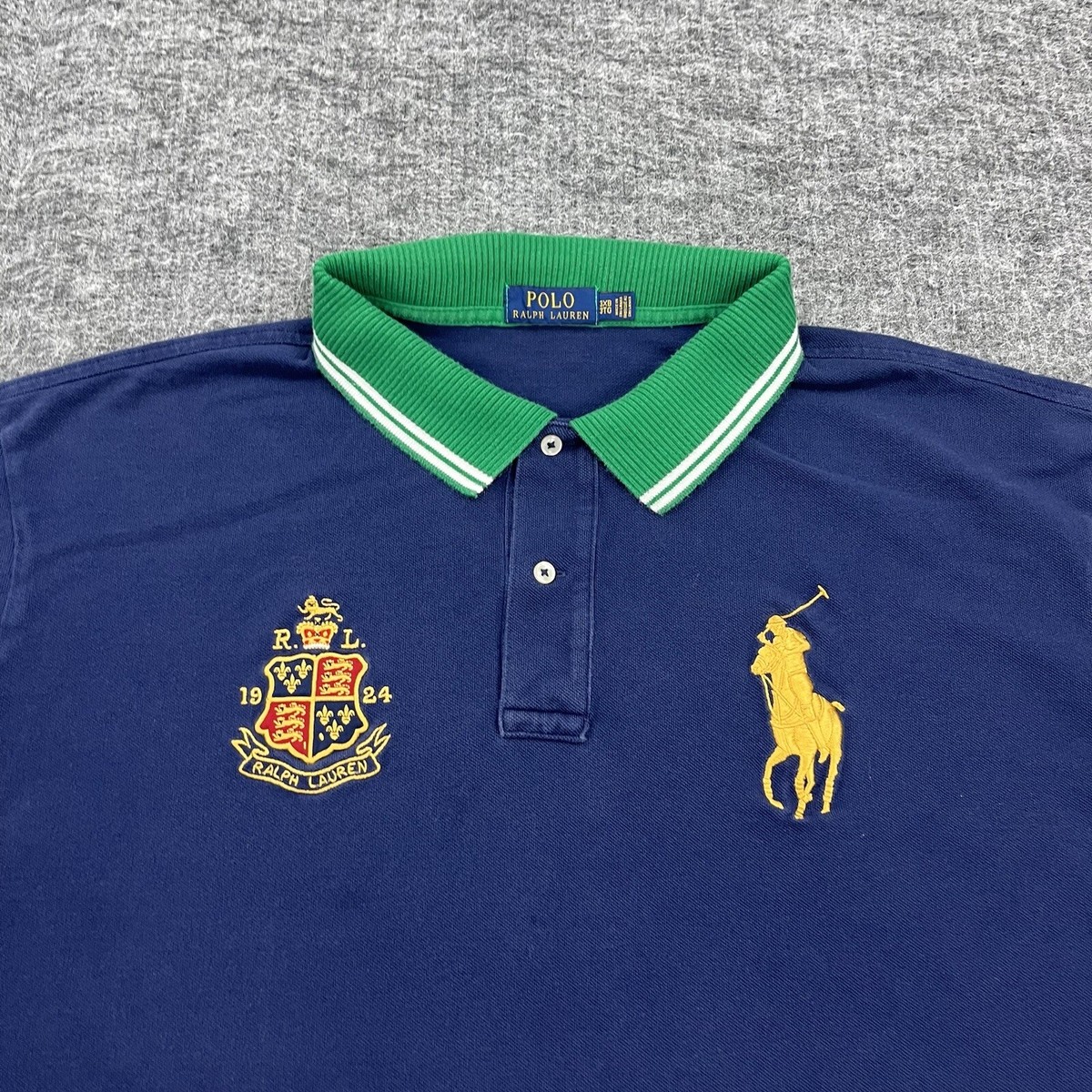 Polo Ralph Lauren Shirt Mens 3XB Blue Big Pony Crest Rugby Golf | eBay