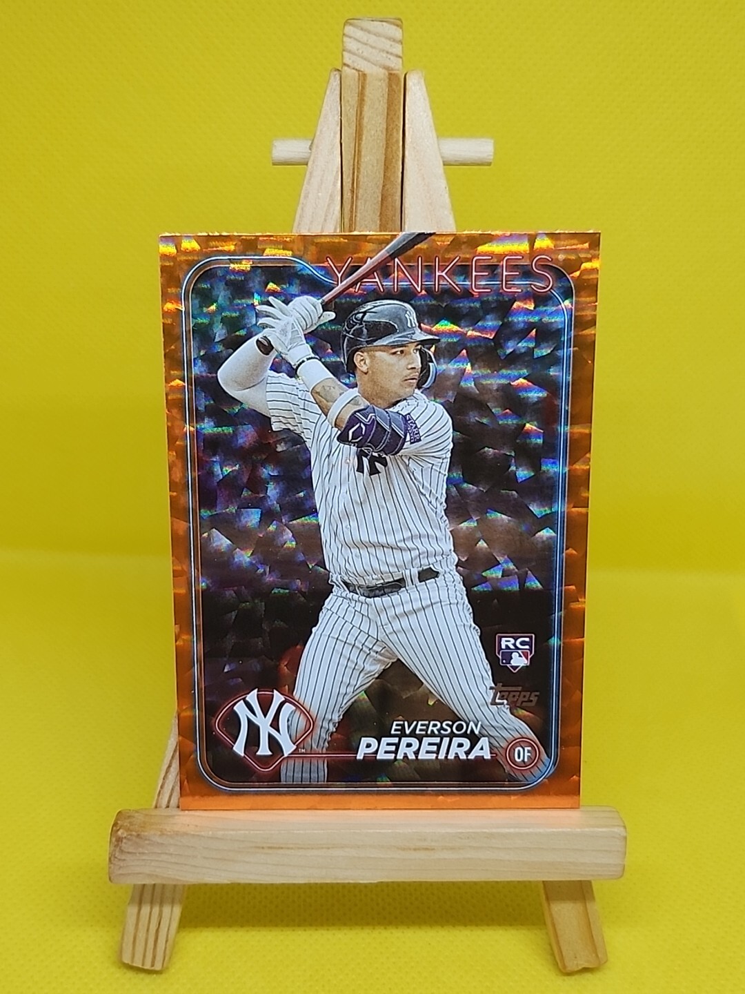 2024 Topps Series 2 EVERSON PEREIRA ORANGE FOIL #461 YANKEES RC #'d 181/299