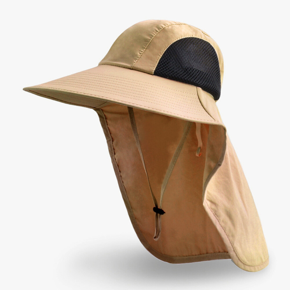 Nylon Fisherman Hat Breathable Women Summer Hat for Outdoor Sport (Khaki) - Picture 9 of 11