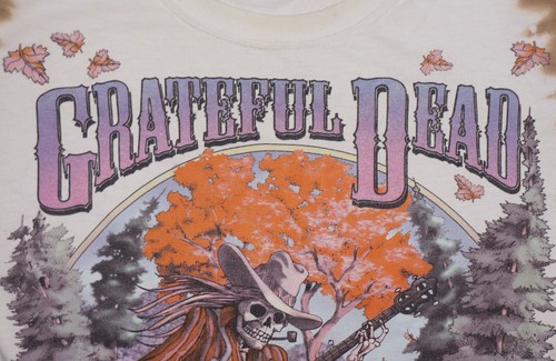 Vintage LIQUID BLUE Blue Tie-Dye GRATEFUL DEAD 94' Tour Long Sleeve T-Shirt MED - Picture 5 of 12
