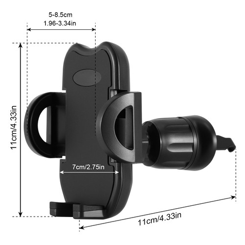 Universal Car Air Vent Phone Holder Vehicle Cell Phone Mount w/Adjustable Clip - Picture 11 of 21