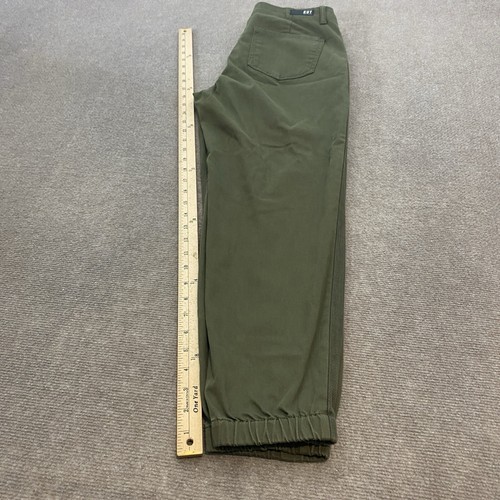 KUT from the Kloth Frida Slim Track Pant Green Stripe Size 6 High Rise Tapered - Picture 9 of 12
