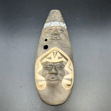 VTG Ocarina Flute Sun Face Guerrero Made In Chile 