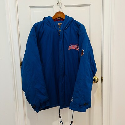 Vintage 90's Starter New York Rangers NHL Mens Jacket Large | eBay