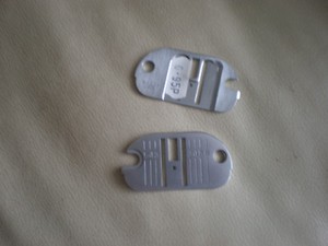 Nähmaschine Ersatzteile.Singer? ,Fußnadelplatten.  409287