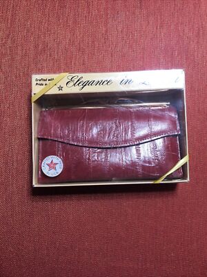 Awesome vintage ￼Elegance In Leather  Wallet Hand Purse USA Awesome
