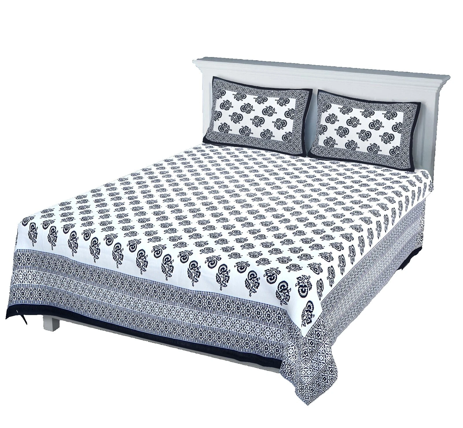 Handmade Blanco Floral Ropa de cama