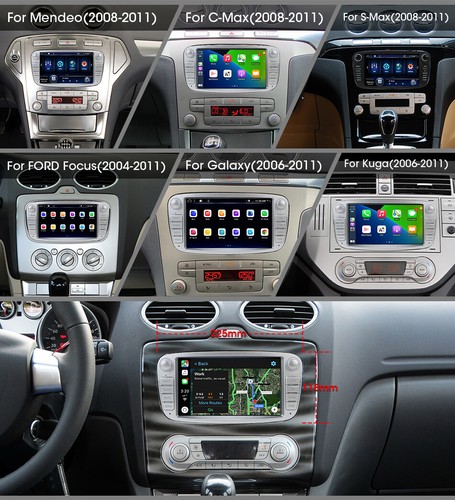 Android 14 Stereo Radio DVD CD GPS SAT NAV 4+64G For Ford Mondeo Focus S/C-MAX - Picture 2 of 24
