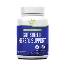 GutShield Herbal Support – Leaky Gut Relief Natural Remedy Herbal Supplement