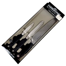 Farberware Millennium 3 Pce Knife Paring Utility Slicer Set Silverware Flatware 