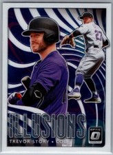 2020 Donruss Optic Illusions #OI-14 Trevor Story Colorado Rockies Panini Insert