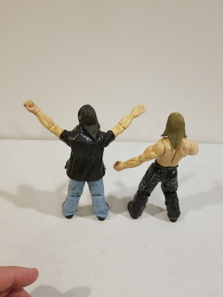 USED 1999 Hardy Boyz WWE JAKKS Pacific Matt And Jeff WWF Action