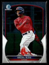 2023 Bowman #BCP-106 Miguel Bleis Chrome Prospects Card Boston Red Sox