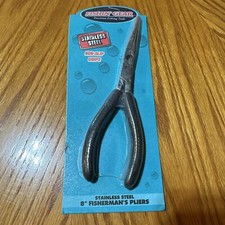 Vintage Fishin' Gear Fishing Tools 8? Stainless Steel Fisherman?s Pliers P8SS