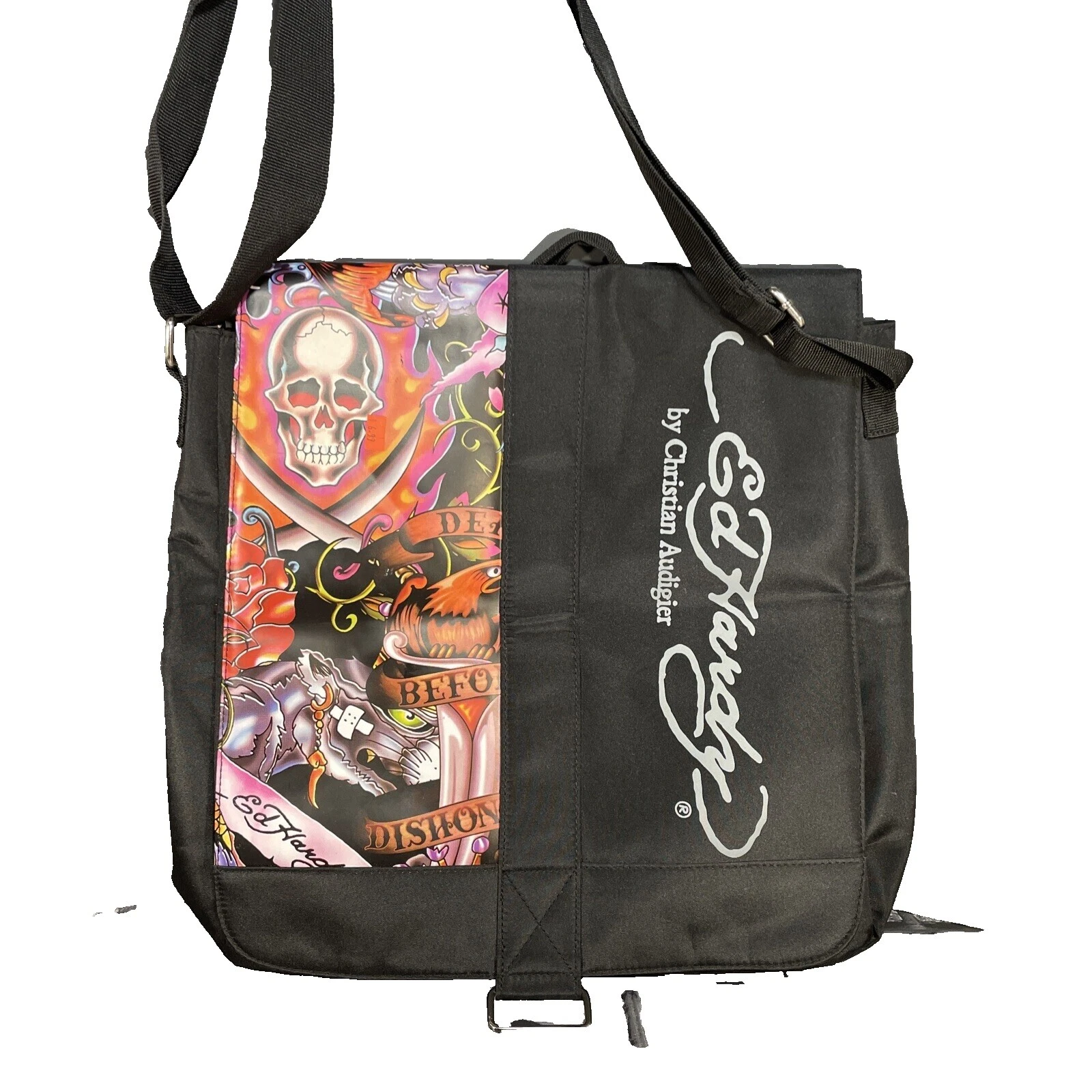 Ed Hardy 黑色涤纶袋男