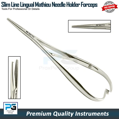 Dental Holder Slim Mathieu Pliers Elastic Bands Holder Hemostat Locking Forceps - Image 1 of 4