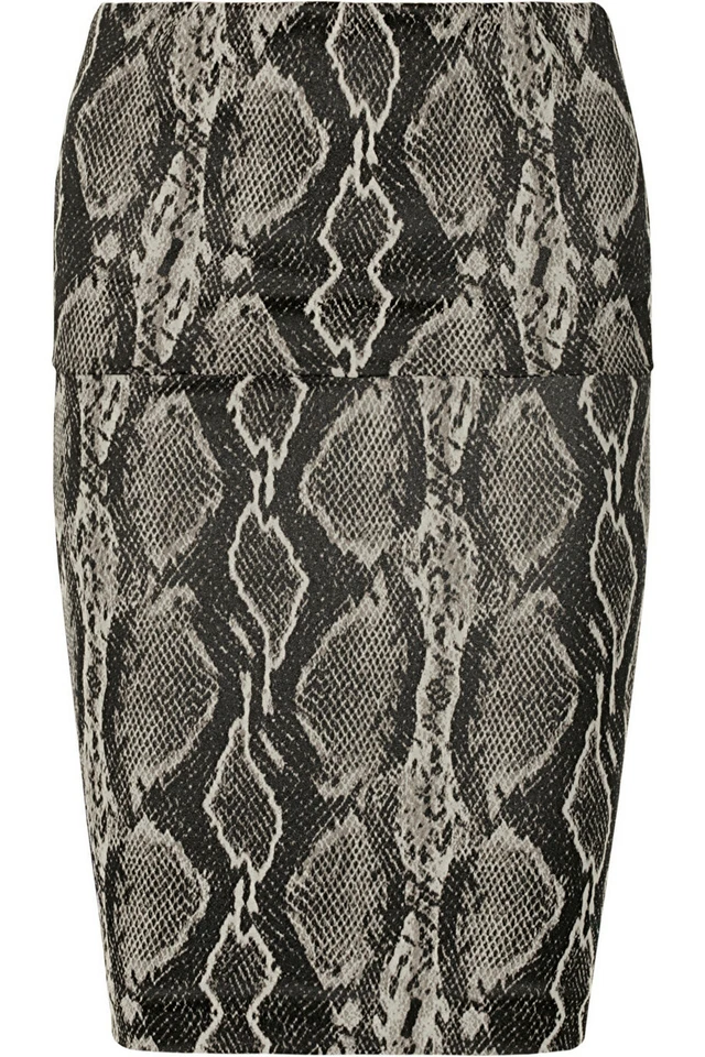 NUEVA DONNA KARAN Nueva York Falda Lápiz Estampado Serpiente Grande 12 Elástica Hasta la Rodilla Foto 4 de 4