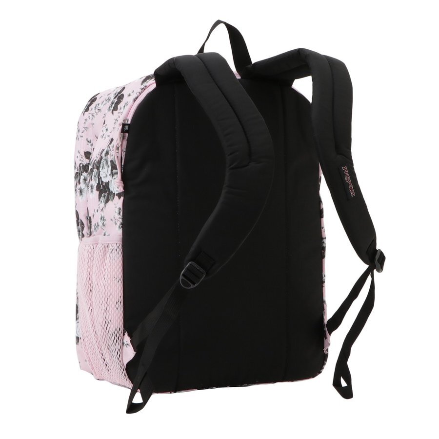 JANSPORT BIG CAMPUS JS0A47K86N1 PINK ANTIQUE FLORAL COMFORTABLE