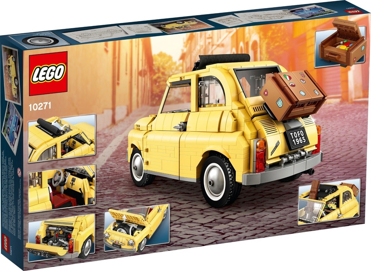 Lego Creator Expert YELLOW Fiat 500 Set 10271 New, Sealed Retired