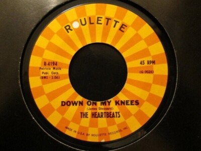 The Heartbeats Crazy For You / Down On My Knees Vinyl Single 7inch Roulette