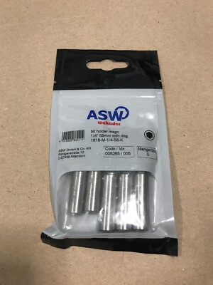 5 Stück ASW Magnet Bithalter Wekador 1/4'' 58mm mit Ring 1618-M-1/4-58-K 190123