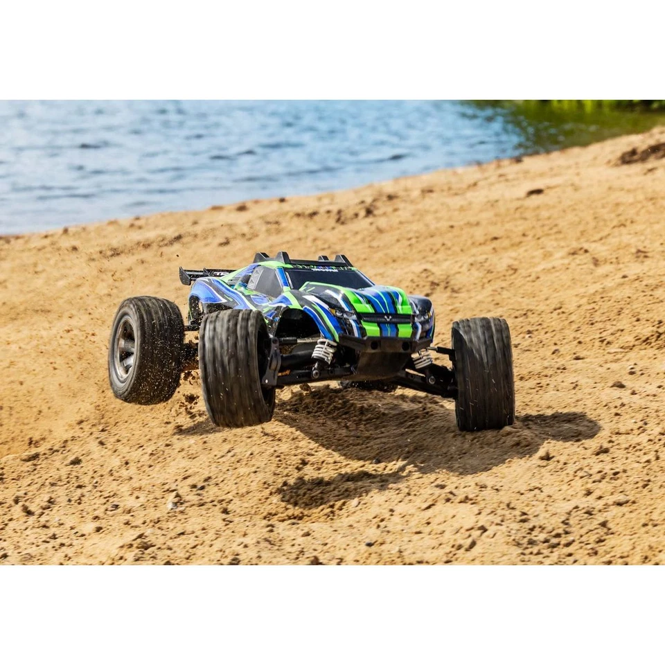 Traxxas 67376-4GRN Rustler 4x4 VXL HD 1:10 Stadium Truck RTR brushless o. Akku u - Bild 2 von 4