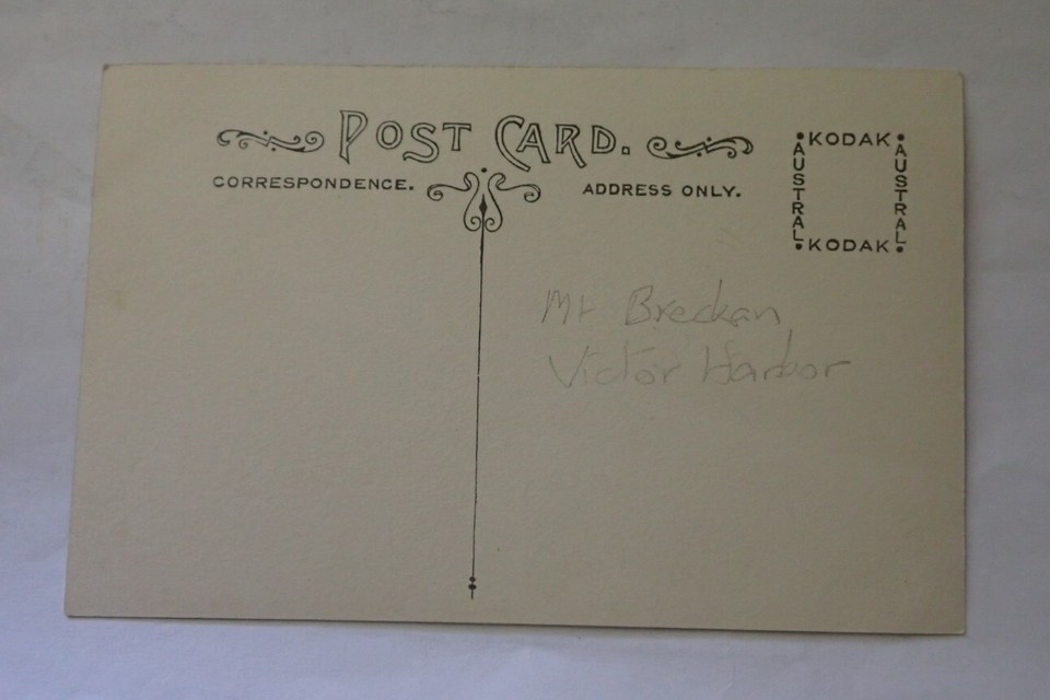 MOUNT BRECKAN FIRE DISASTER VICTOR HARBOR POSTCARD EXCELLENT CONDITION