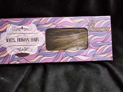 Fuotonbuty 100% Human Hair 14 Inch Tape In Extensions Color 4T4P27