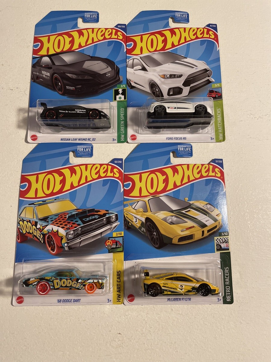 2022 Hot Wheels Kroger Exclusive Colors Set of 4 McLaren, Focus