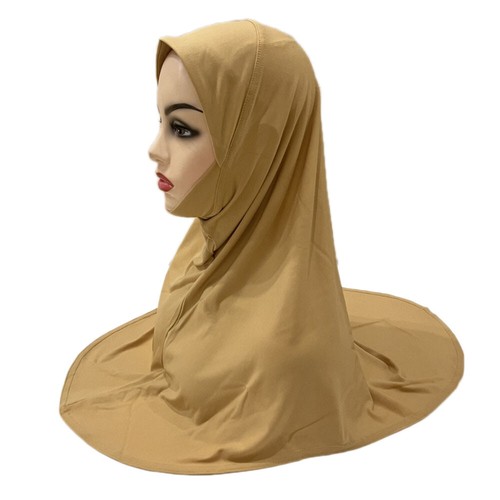Muslim Girls Hijab One Piece Amira Kids Head Scarf Pull On Ready Made To Wear - Picture 17 of 31