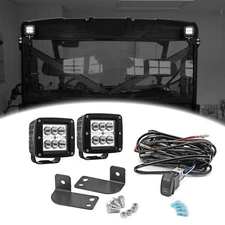WEISEN 24W Rear Roof LED Fog Light Mount Wire Kit For Polaris Ranger XP 2013-25
