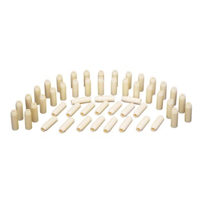 Skat Blast Medium Repl Ceramic Siphon Nozzles, 1/4'' ID, 50-Pk, USA #6310-50