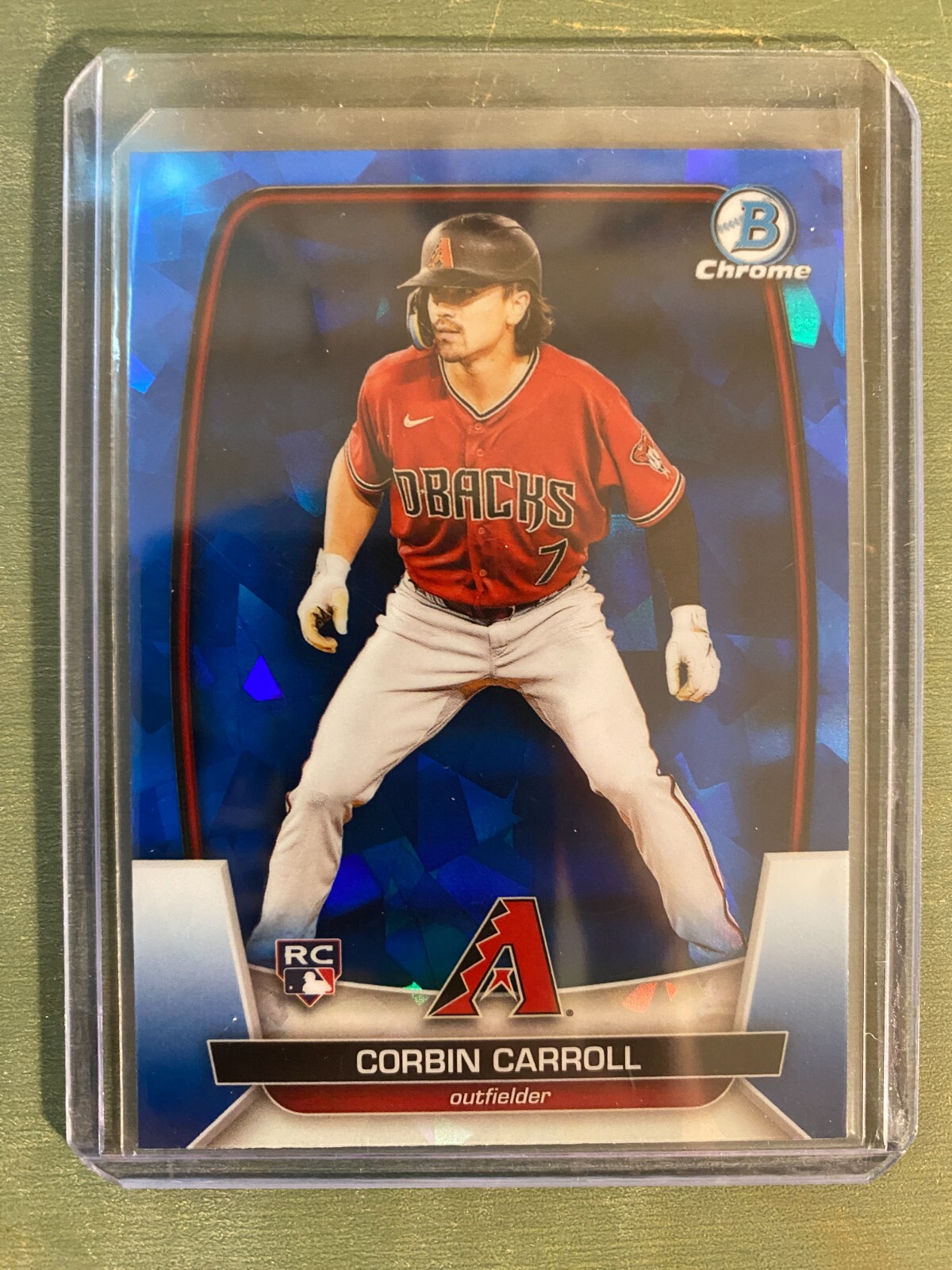 2023 Bowman Chrome Sapphire Corbin Carroll RC Rookie Card #5 AZ Diamondbacks