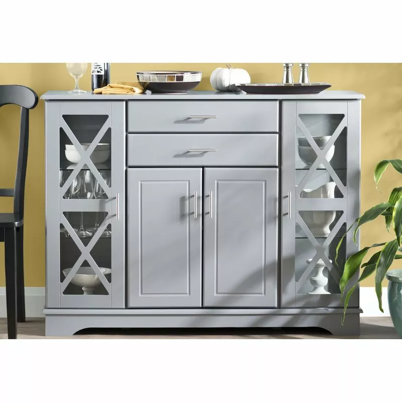 Grey china hutch online