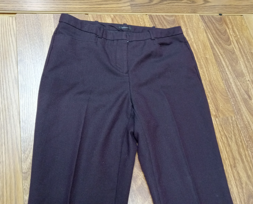 Women's Worthington Pant Suit 2 Piece Dark Purple Modern Fit 4 Pants/Med Jacket - Picture 7 of 10