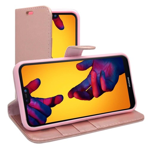 Funda Para Huawei P20 Ligero Libro Cartera Soporte Cuero De PU Tarjeta Ranura - Imagen 10 de 17